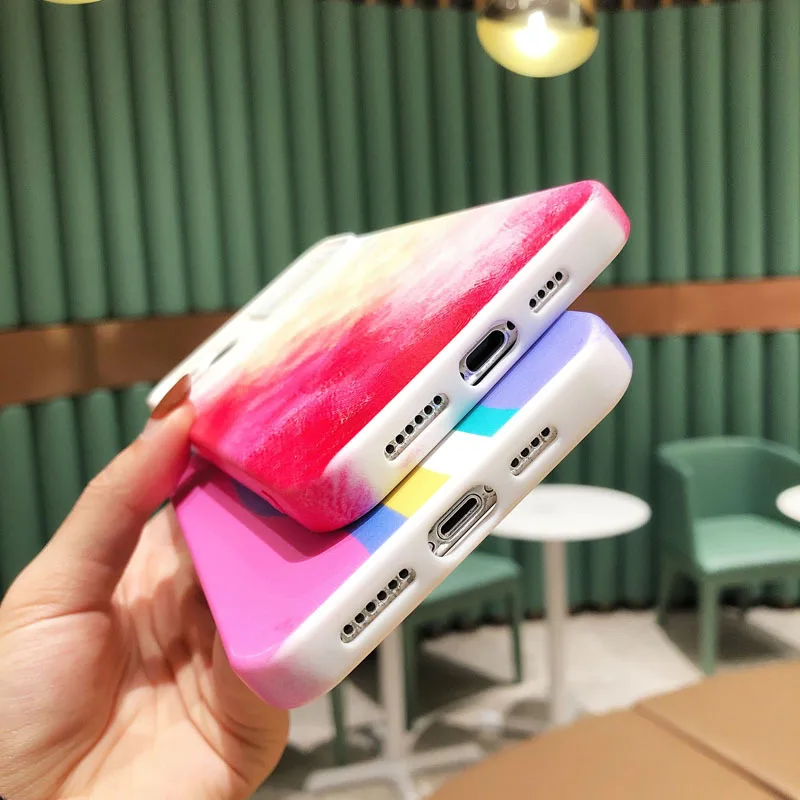 For iPhone 12 11 Pro Max Phone Case Gradient Watercolor Camera Protection For iPhone X XR XS Max 7 8 Plus Soft Back Cover Coque
For iPhone 12 11 Pro Max Phone Case Gradient Watercolor Camera Protection For iPhone X XR XS Max 7 8 Plus Soft Back Cover Coque