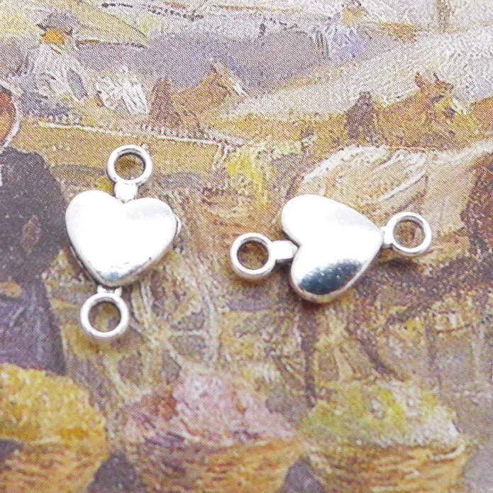 Diy Jewelry Accessories Parts Peach Heart Connector Antique Silver Color 15x9mm 20 Pieces
Diy Jewelry Accessories Parts Peach Heart Connector Antique Silver Color 15x9mm 20 Pieces
