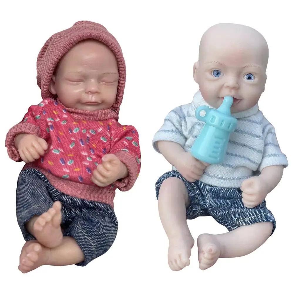 15cm Reborn Baby Doll Boy Simulation Dolls And The Clothes Playmate Kids Toys Christmas Birthday Gifts Photography Props
15cm Reborn Baby Doll Boy Simulation Dolls And The Clothes Playmate Kids Toys Christmas Birthday Gifts Photography Props