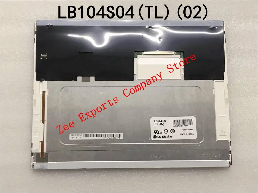 10.4 Inch LCD LB104S04-TL02 LB104S04(TL)(02) LB104S04 TL02 100% tested Original for Industrial Equipment
10.4 Inch LCD LB104S04-TL02 LB104S04(TL)(02) LB104S04 TL02 100% tested Original for Industrial Equipment