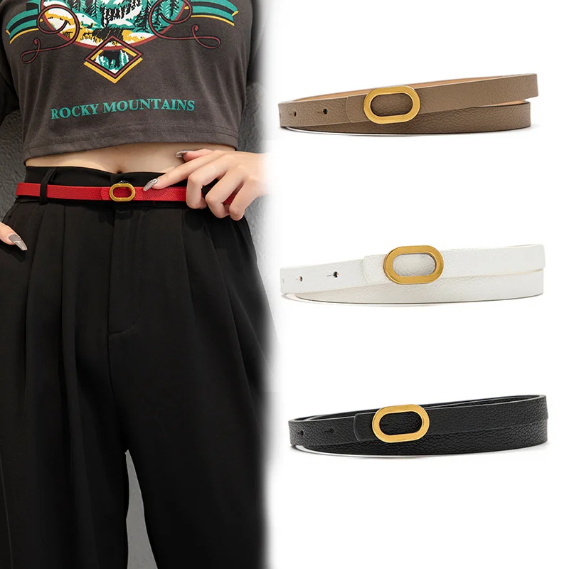 Round Buckle Student Women's Korean-Style Fashion Decoration Simple All-Match Korean Thin Pant Belt Trendy
Round Buckle Student Women's Korean-Style Fashion Decoration Simple All-Match Korean Thin Pant Belt Trendy