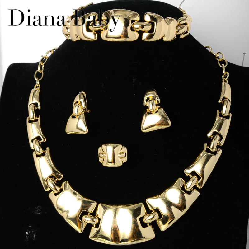 Diana Baby Nigerian Woman accessories Jewelry Set Gold Plated Popular Earrings Necklace Bracelet Ring Brazilian High Quality
Diana Baby Nigerian Woman accessories Jewelry Set Gold Plated Popular Earrings Necklace Bracelet Ring Brazilian High Quality
