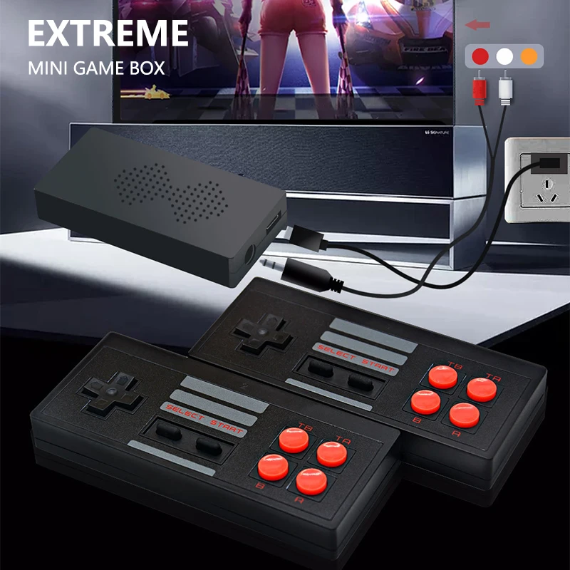 Wireless Video Game Console Built in 620 Classic Games Retro Console Wireless Controller AV Output Mini Game Box
Wireless Video Game Console Built in 620 Classic Games Retro Console Wireless Controller AV Output Mini Game Box