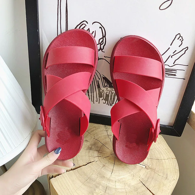 Women Slippers shoes Woman Slip On Bottom Platform Summer Pvc Open Toe Casual Beach Shoes Female Cross Strap Slides New
Women Slippers shoes Woman Slip On Bottom Platform Summer Pvc Open Toe Casual Beach Shoes Female Cross Strap Slides New