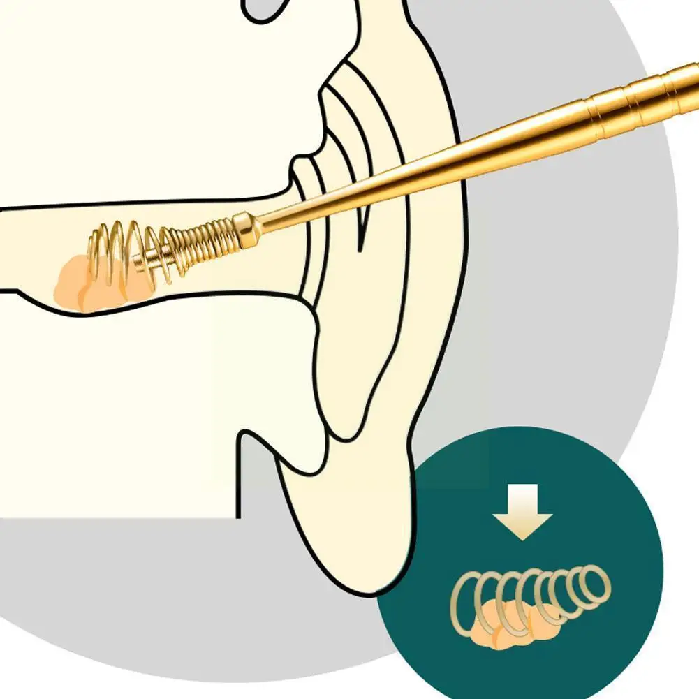 Ear Wax Removal 360° Massage Ear Pick Ear Canal Sticks Ear Design Cleaner Care Round Steel Flexible Tools I5u8
Ear Wax Removal 360° Massage Ear Pick Ear Canal Sticks Ear Design Cleaner Care Round Steel Flexible Tools I5u8