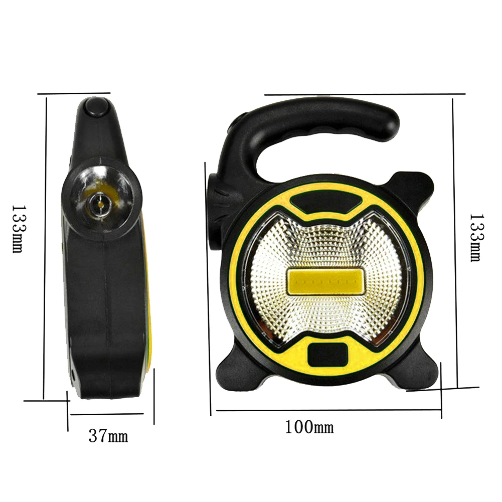 Portable 100LM COB Work Lamp LED Lantern Waterproof Emergency Spotlight 3.7V Rechargeable Floodlight Camping Night Light 
Portable 100LM COB Work Lamp LED Lantern Waterproof Emergency Spotlight 3.7V Rechargeable Floodlight Camping Night Light