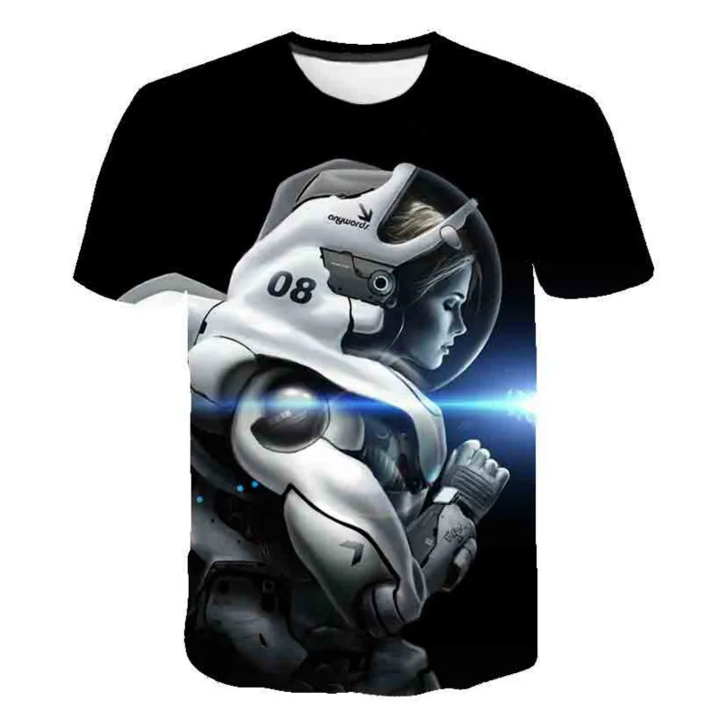 Astronaut 3D fashion printed T-shirt, boys and girls animation high-quality T-shirt, children cartoon short sleeve T-shirt
Astronaut 3D fashion printed T-shirt, boys and girls animation high-quality T-shirt, children cartoon short sleeve T-shirt