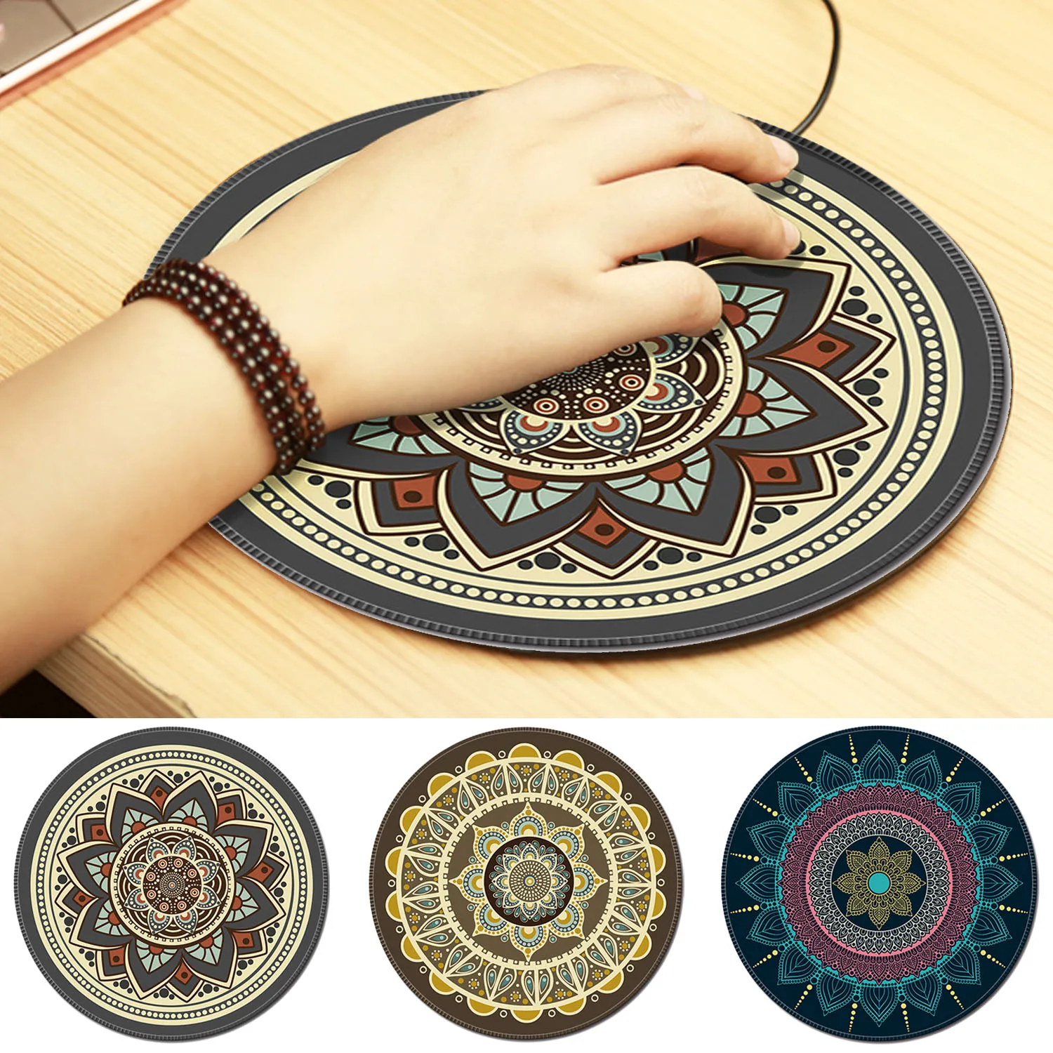 VONETS Vintage Bohemian Round Computer 3D Carpet Mouse Pad Mat Mousepad Anti Slip for Home Office PC Gaming LOL Overwatch CS GO
VONETS Vintage Bohemian Round Computer 3D Carpet Mouse Pad Mat Mousepad Anti Slip for Home Office PC Gaming LOL Overwatch CS GO