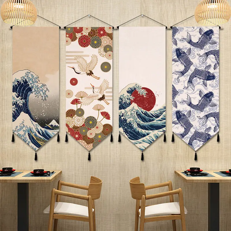 Japanese Ukiyoe Canvas Art Painting Hang Wall Tapestry with Tassels Print Pictures Wall Art Living Room Home Decor Painting
Japanese Ukiyoe Canvas Art Painting Hang Wall Tapestry with Tassels Print Pictures Wall Art Living Room Home Decor Painting