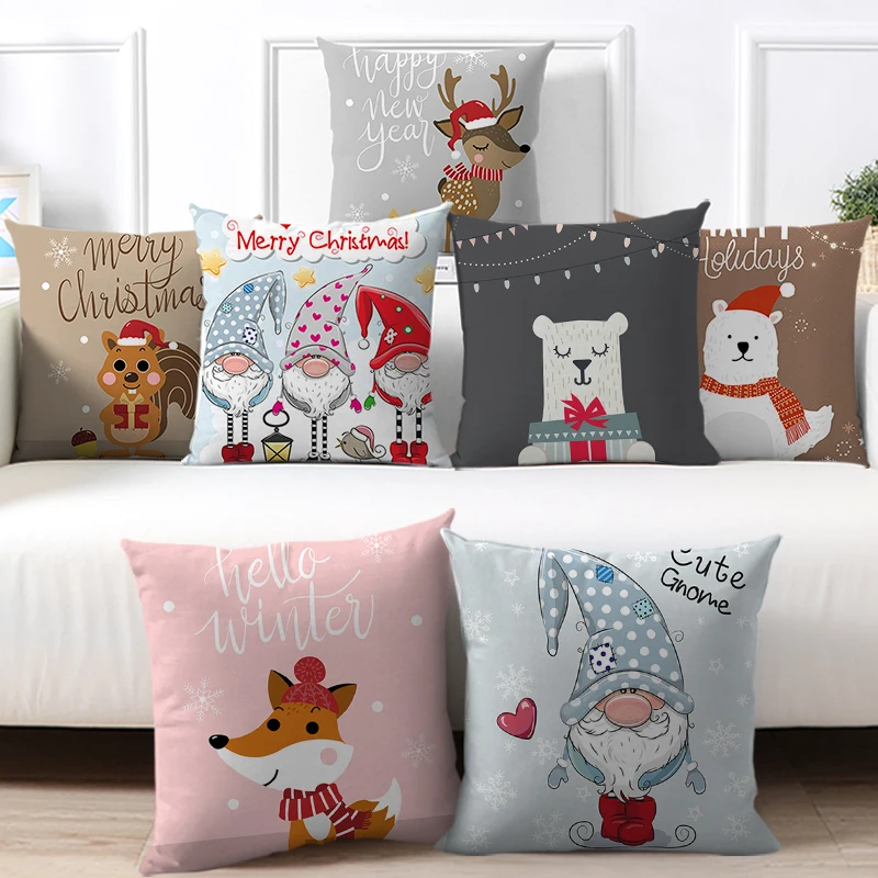 45x45cm Cartoon Santa Claus Elk Christmas Pillowcase 2022 Christmas Decor For Home Merry Christmas Ornament Navidad Xmas Gifts
45x45cm Cartoon Santa Claus Elk Christmas Pillowcase 2022 Christmas Decor For Home Merry Christmas Ornament Navidad Xmas Gifts