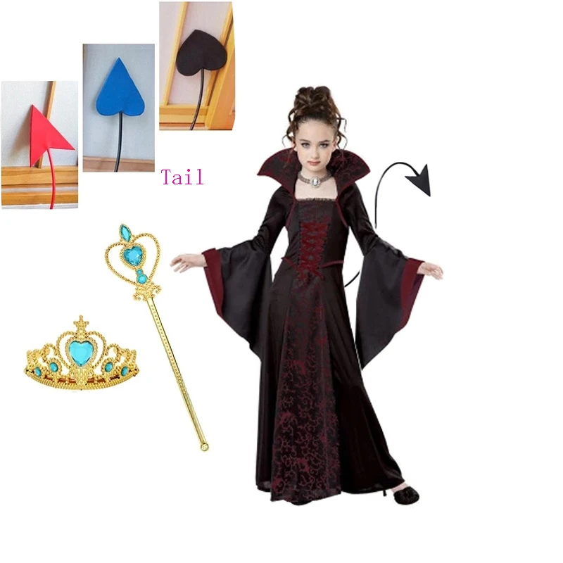 Anime Witch Evil Cosplay Costume Childrens Witch Vampire Disfraz And Liitle Devil Tail Prop For Kids Girls Halloween Party
Anime Witch Evil Cosplay Costume Childrens Witch Vampire Disfraz And Liitle Devil Tail Prop For Kids Girls Halloween Party
