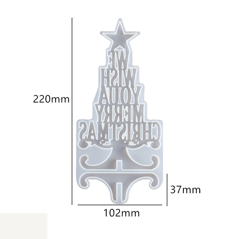 DIY Christmas Series Crystal Epoxy Resin Mold Christmas Tree Letter Silicone Mold Decoration Christmas Resin Silicone Mold
DIY Christmas Series Crystal Epoxy Resin Mold Christmas Tree Letter Silicone Mold Decoration Christmas Resin Silicone Mold