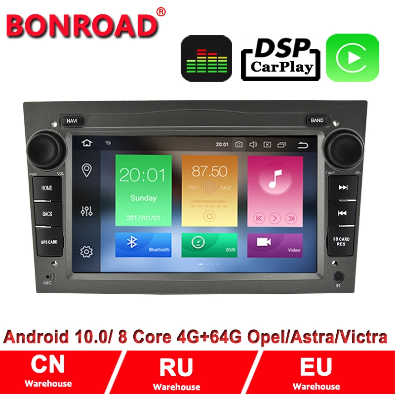 Автомобильный мультимедийный плеер Bonroad на Android 10 0 с 7 "экраном GPS для Opel
