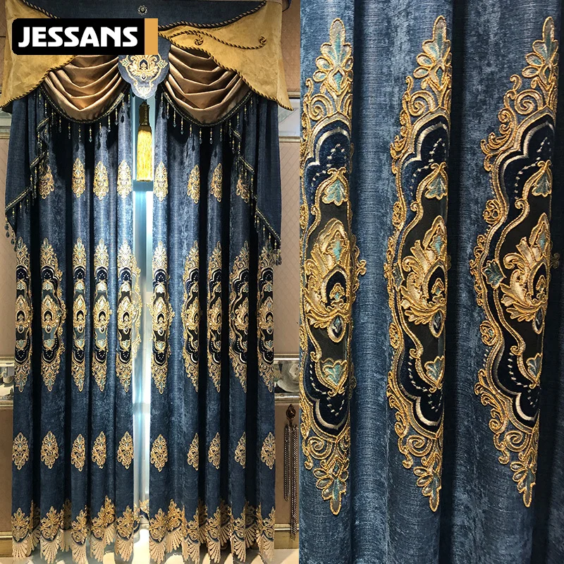 2022 Luxury High-end Luxury Chenille Embroidered Curtains for Bedroom Floor-to-ceiling Windows Balcony Blackout Curtains Custom
2022 Luxury High-end Luxury Chenille Embroidered Curtains for Bedroom Floor-to-ceiling Windows Balcony Blackout Curtains Custom