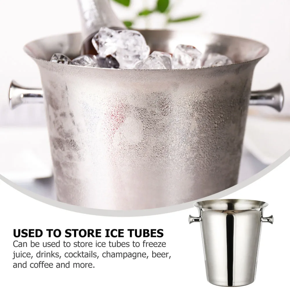 1Pc Ice Bucket Ice Beverage Tub Stainless Steel Champagne Bucket Container
1Pc Ice Bucket Ice Beverage Tub Stainless Steel Champagne Bucket Container