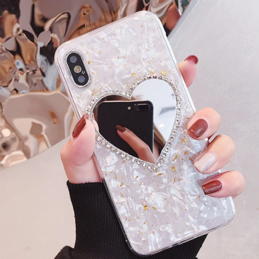 Vintage Bling Marble Phone Case For Iphone 11 Pro Max 6 6S 7 8 Plus X Xr Xs SE Diamond Love Makeup Mirror Cellphone Shell Girls 
Vintage Bling Marble Phone Case For Iphone 11 Pro Max 6 6S 7 8 Plus X Xr Xs SE Diamond Love Makeup Mirror Cellphone Shell Girls