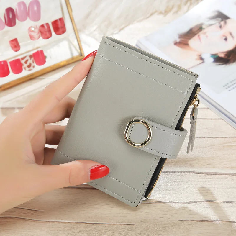 Fashion Women's Wallet Short Coin Purse Wallets PU Soft Leather Solid Color Card Holder Ladies Wallet Female Hasp Mini Clutch
Fashion Women's Wallet Short Coin Purse Wallets PU Soft Leather Solid Color Card Holder Ladies Wallet Female Hasp Mini Clutch