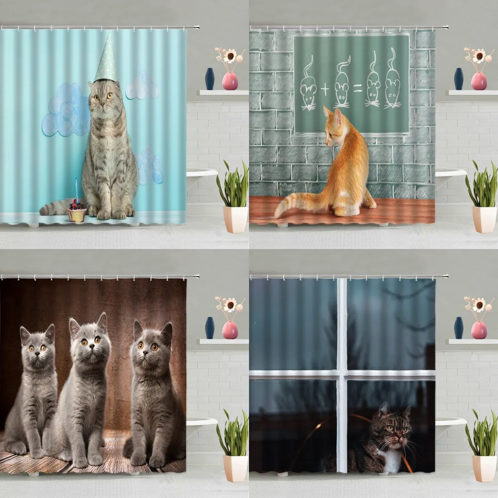 Занавеска для душа в ванную комнату, с крючками 
Занавеска для душа в ванную комнату, с крючками