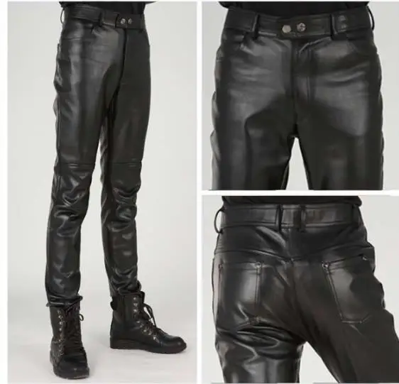 Autumn Winter Leather Pants Men's Casual Lederhose Chaparejos Mens Personalized Motorcycle Stitching PU trousers Bottoms
Autumn Winter Leather Pants Men's Casual Lederhose Chaparejos Mens Personalized Motorcycle Stitching PU trousers Bottoms