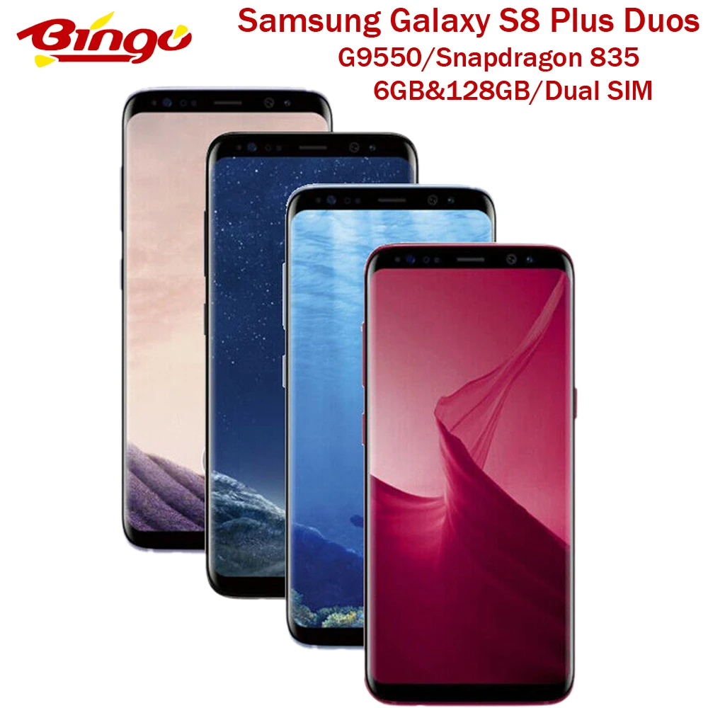 Фото Samsung Galaxy S8 + плюс G9550 128 Dual SIM Snapdragon 835 4G Android телефон Octa Core 6 2 &quot12MP RAM - купить