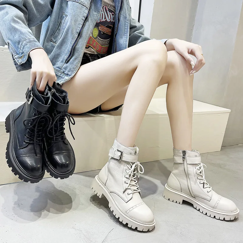 Genuine Leather Boots for Women Heels Ankle Boots Female Rubber Designer Shoes Woman Booties Zipper Platforms Ladies Shoes 2021
Genuine Leather Boots for Women Heels Ankle Boots Female Rubber Designer Shoes Woman Booties Zipper Platforms Ladies Shoes 2021