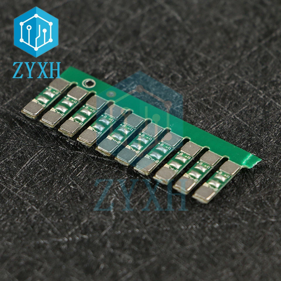 10 шт./лот 3 7 в BMS 1S 18650 A Защитная плата для зарядки аккумулятора общий порт