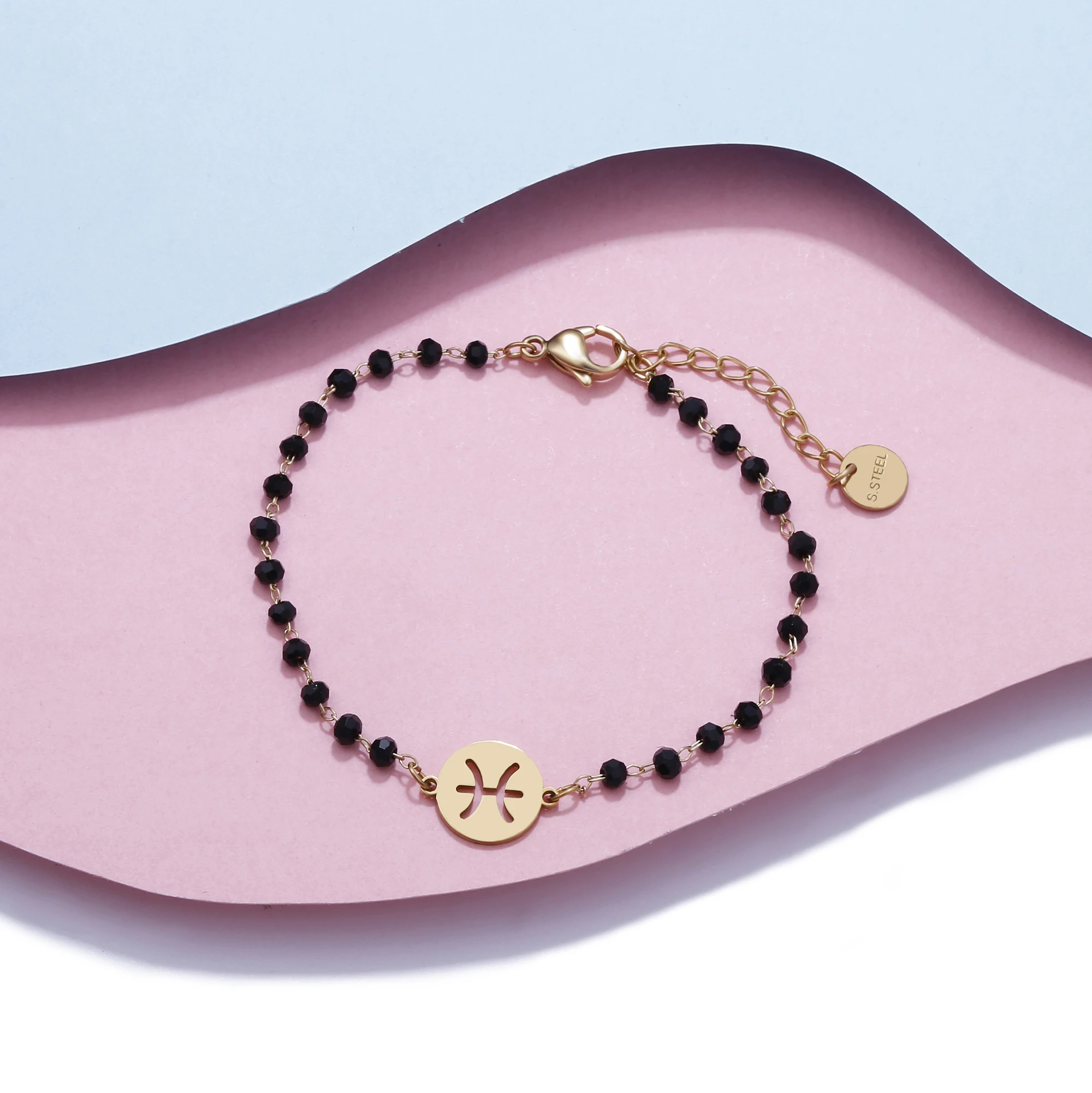 Stainless Steel Round Hollow 12 Constellation Zodia Sign Bracelet For Women Crystal Beads Chain Bracelets Gold Fashion Jewelry
Stainless Steel Round Hollow 12 Constellation Zodia Sign Bracelet For Women Crystal Beads Chain Bracelets Gold Fashion Jewelry