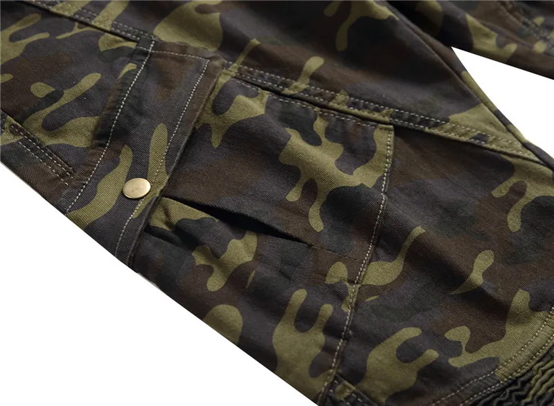 Men's elastic camouflage trousers locomotive leisure trousers slim body multi-pocket men's trousers and jeans 8013
Men's elastic camouflage trousers locomotive leisure trousers slim body multi-pocket men's trousers and jeans 8013