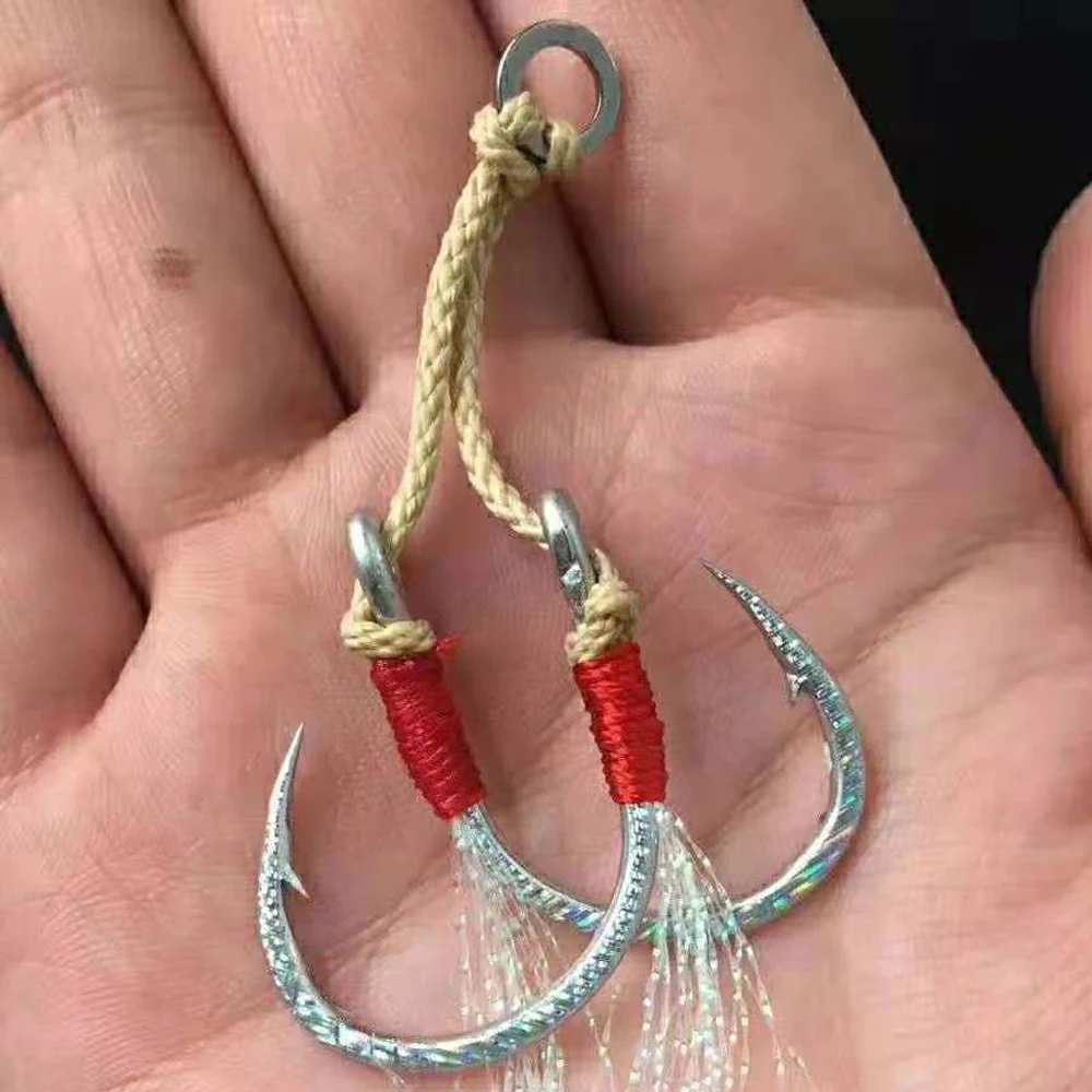 Крючки для джиггинга Gmaster рыболовные двойные крючки морской рыбалки аксессуары