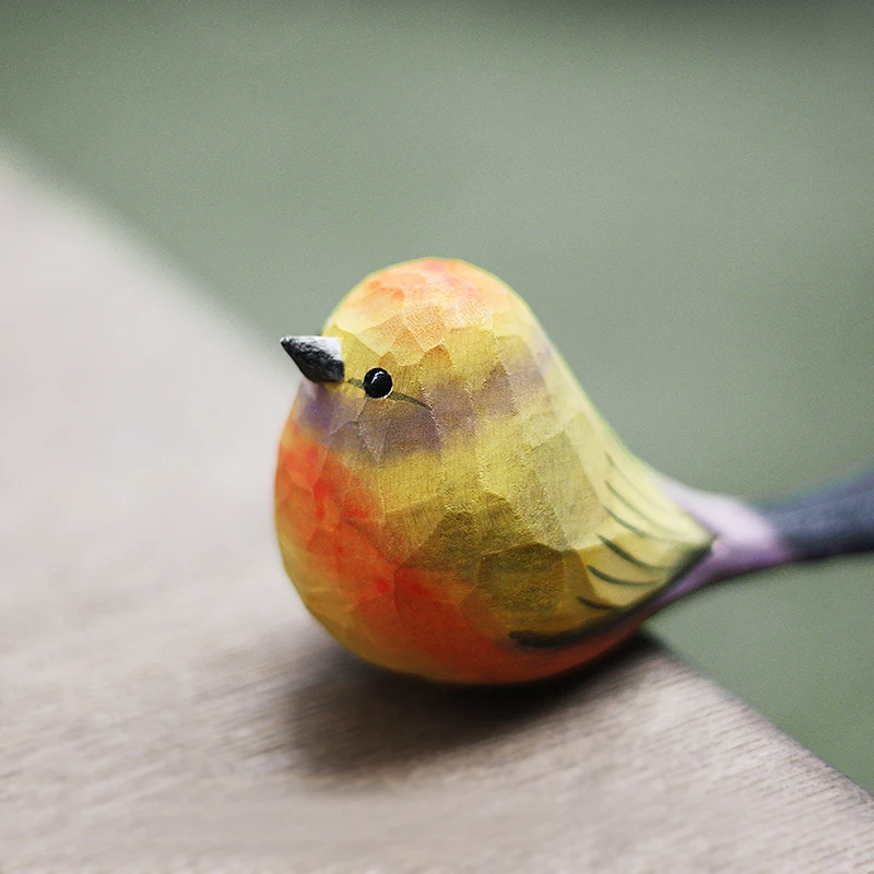 Wooden Birds Flower Color Bird Warbler Fat Chirp Bird Decoration Handmade Wood Carving Ornaments Garden Room Decor Cute Gift
Wooden Birds Flower Color Bird Warbler Fat Chirp Bird Decoration Handmade Wood Carving Ornaments Garden Room Decor Cute Gift