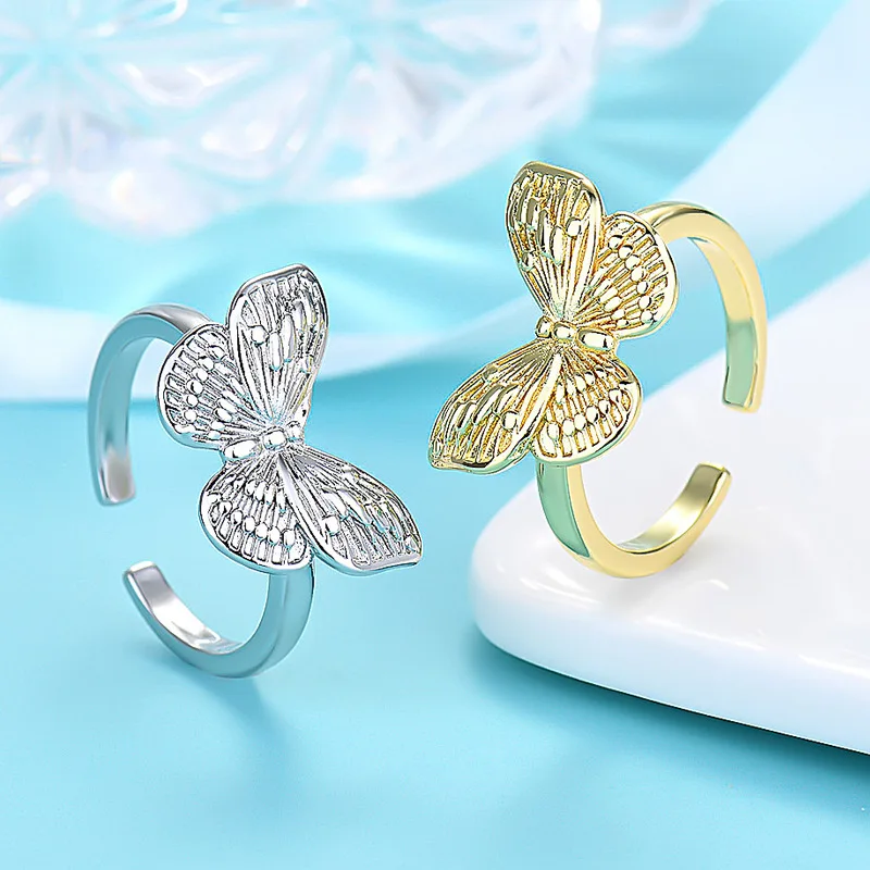 New Fashion Lovely Butterfly Ring White Gold Adjustable Ring Bohemian Women's Fashion Wedding Engagement Party Jewelry Gift 2021
New Fashion Lovely Butterfly Ring White Gold Adjustable Ring Bohemian Women's Fashion Wedding Engagement Party Jewelry Gift 2021