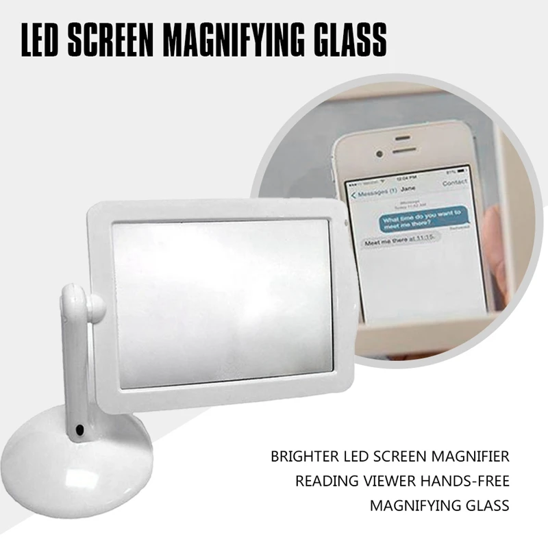 Brighter LED Screen Magnifier Reading Viewer Hands-Free Magnifying Glass CNIM Hot
Brighter LED Screen Magnifier Reading Viewer Hands-Free Magnifying Glass CNIM Hot