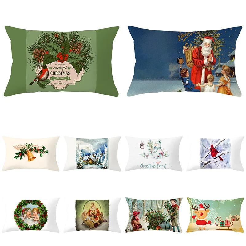 2022 Happy New Year Home Decor Cushion Cover 30x50 cm Christmas Decoration Rectangle Pillow Covers Lumbar Pillowcase for Couch
2022 Happy New Year Home Decor Cushion Cover 30x50 cm Christmas Decoration Rectangle Pillow Covers Lumbar Pillowcase for Couch