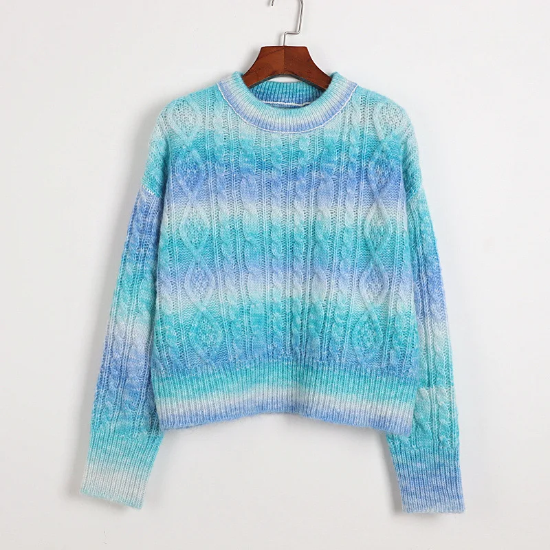 2021 Spring Sweater Pullover Flora Blue Sweater Womens High Quality Kint Fashion Sweater
2021 Spring Sweater Pullover Flora Blue Sweater Womens High Quality Kint Fashion Sweater