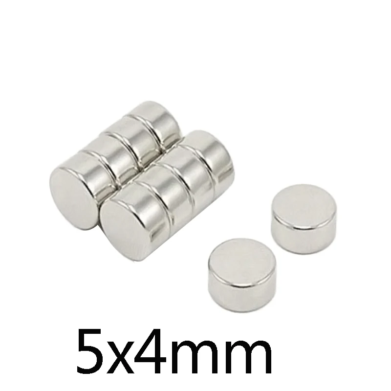 

20/50/100pcs 5X4 mm Permanent NdFeB Strong Powerful Magnet N35 Round Magnets 5x4mm Neodymium Magnet Dia 5*4 mm