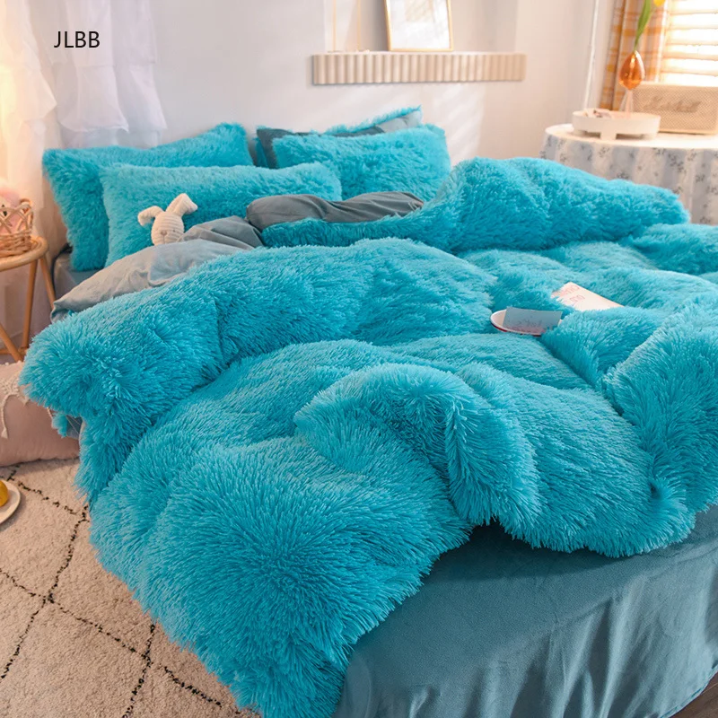Royal Blue Long Hair Bedding Set AB Side Flanne Fleece Duvet Cover Thicken Warm Home Linens (No Filling) Winter Flat Sheet Queen
Royal Blue Long Hair Bedding Set AB Side Flanne Fleece Duvet Cover Thicken Warm Home Linens (No Filling) Winter Flat Sheet Queen