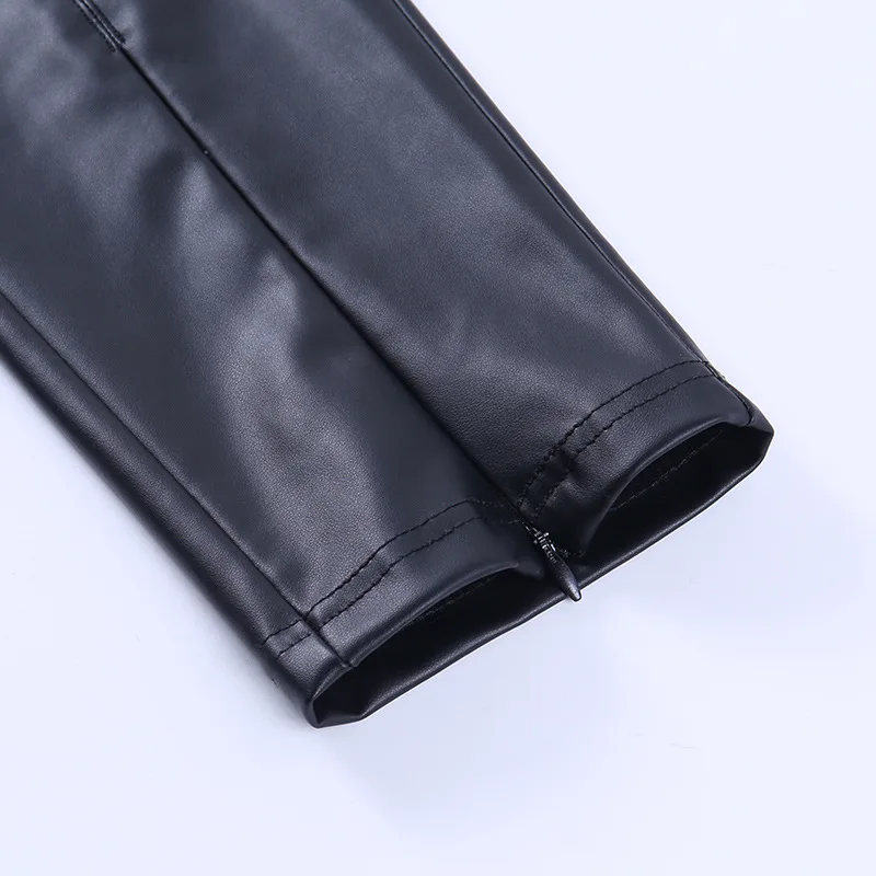 Sexy PU Leather Zipper Split Pencil Pants 2021 Spring Autumn Women New High Waist Solid Black Brown Female Skinny Slim Trousers
Sexy PU Leather Zipper Split Pencil Pants 2021 Spring Autumn Women New High Waist Solid Black Brown Female Skinny Slim Trousers