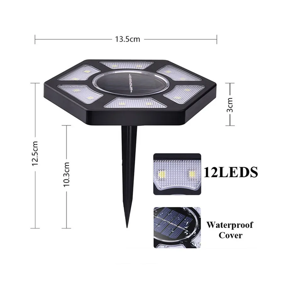 12LEDS Solar Ground Light Outdoor Solar Garden Landscape In -Ground Light Waterproof Solar Pathway Lawn Light
12LEDS Solar Ground Light Outdoor Solar Garden Landscape In -Ground Light Waterproof Solar Pathway Lawn Light