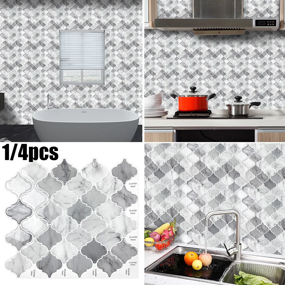 1/4pcs 3D Self Adhesives Kitchen Wall Tiles Bathroom Mosaic Tile Sticker Waterproof DIY Modern Stitching Wall Stickers
1/4pcs 3D Self Adhesives Kitchen Wall Tiles Bathroom Mosaic Tile Sticker Waterproof DIY Modern Stitching Wall Stickers