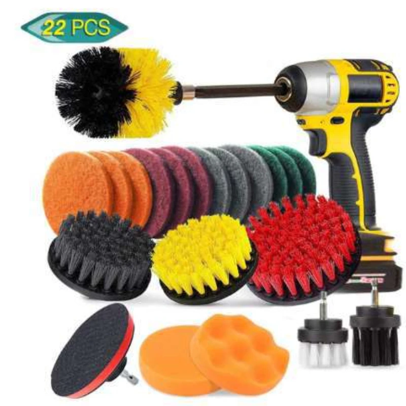 22pcs Drill Brush Cleaner Kit Power Scrubber for Cleaning Bathroom Bathtub Cleaning Brushes Scrub Drill Car Cleaning Tools
22pcs Drill Brush Cleaner Kit Power Scrubber for Cleaning Bathroom Bathtub Cleaning Brushes Scrub Drill Car Cleaning Tools