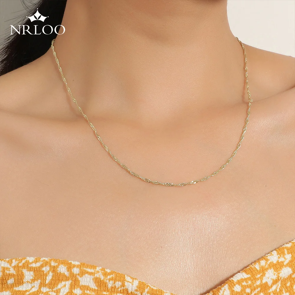 Fashion Necklace Water Wave Chain Short Clavicle Chain Imitation Rose Gold Water Wave Chain Lengthen Sweater Chain Ladies Chain
Fashion Necklace Water Wave Chain Short Clavicle Chain Imitation Rose Gold Water Wave Chain Lengthen Sweater Chain Ladies Chain
