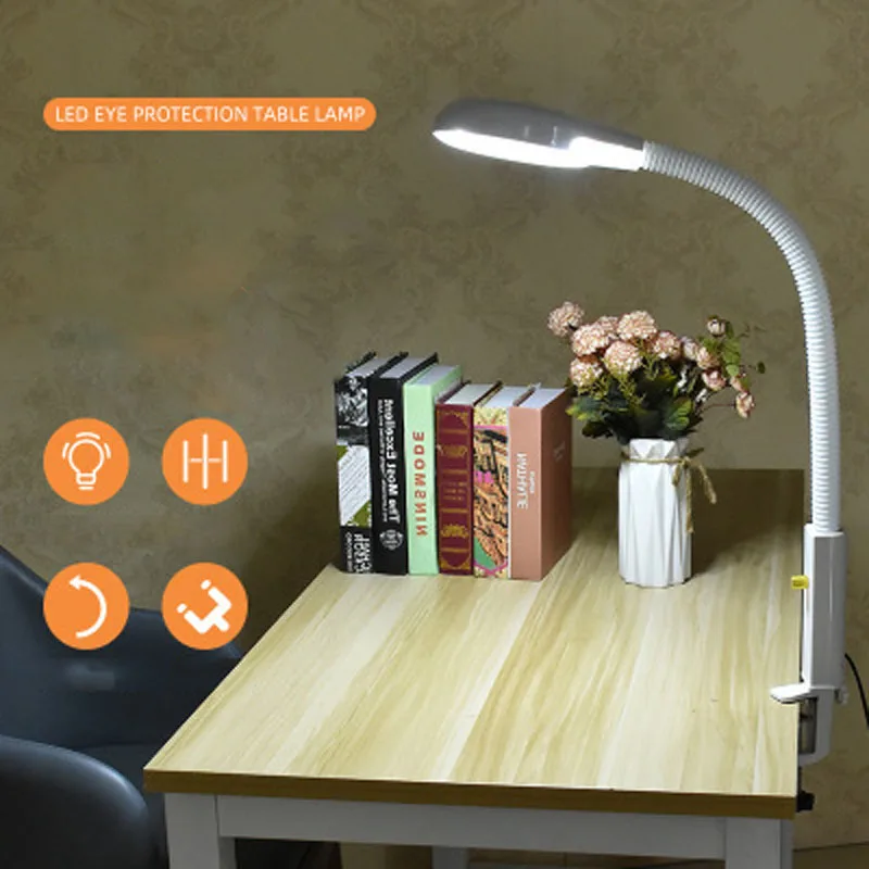 Clip-on table lamp 8 times magnifying glass 24W 120 One LED stepless dimming nail beauty eye shadow cold light reading desk lamp
Clip-on table lamp 8 times magnifying glass 24W 120 One LED stepless dimming nail beauty eye shadow cold light reading desk lamp