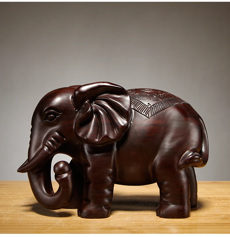 Ebony Wood Carving Elephant Ornament Solid Wood Carving Furniture Porch Office Decoration Crafts
Ebony Wood Carving Elephant Ornament Solid Wood Carving Furniture Porch Office Decoration Crafts
