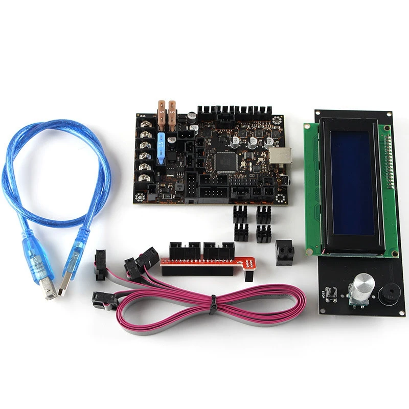 3D Printer Motherboard Kit for Reprap Prusa I3 MK3 Einsy Rambo 1.1B Board with TMC2130 SPI Control + 2004Lcd
3D Printer Motherboard Kit for Reprap Prusa I3 MK3 Einsy Rambo 1.1B Board with TMC2130 SPI Control + 2004Lcd