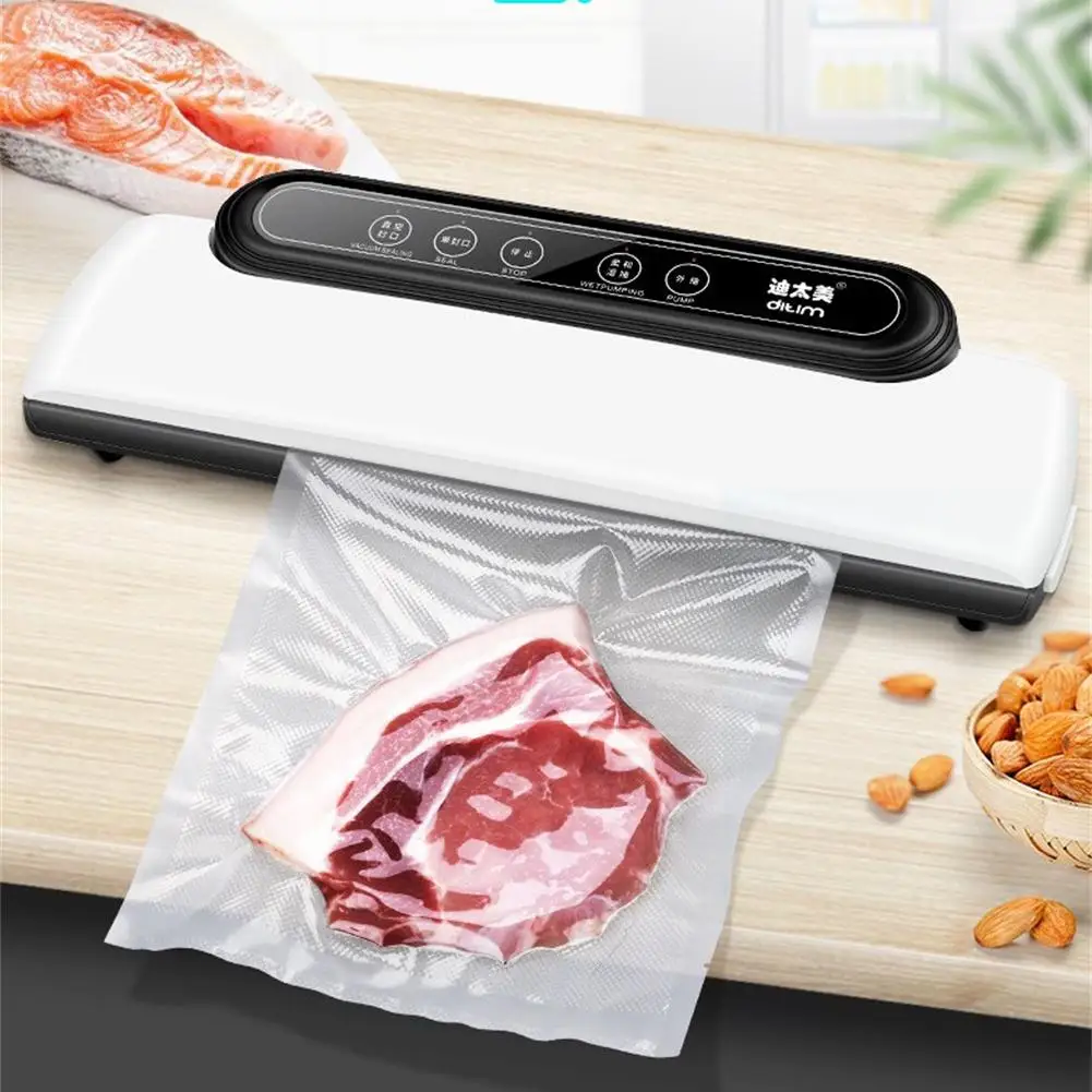 Vacuum Sealer Machine Automatic Food Sealer for Food Preservation,Dry & Moist Food Modes, Led Indicator Light,1 Roll Vacuum Bags
Vacuum Sealer Machine Automatic Food Sealer for Food Preservation,Dry & Moist Food Modes, Led Indicator Light,1 Roll Vacuum Bags