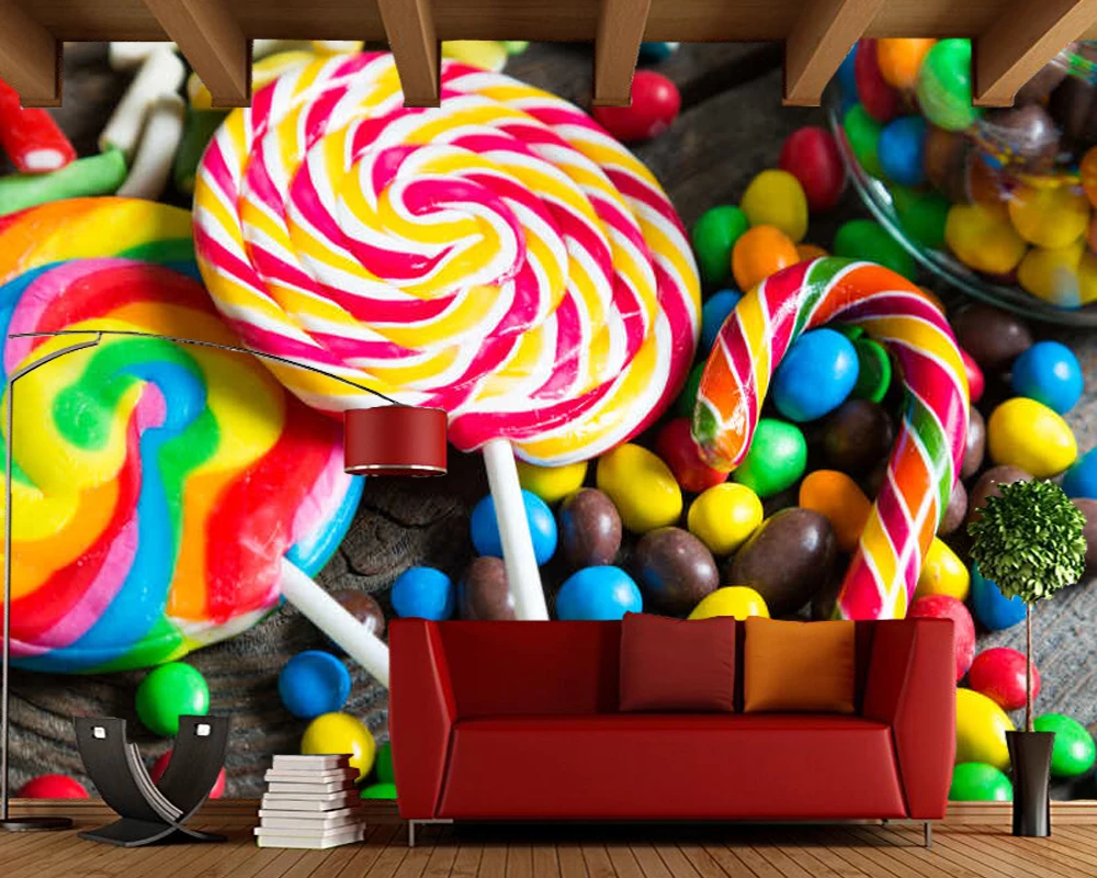 Индивидуальное оформление цветные вкусные конфеты для детской комнаты