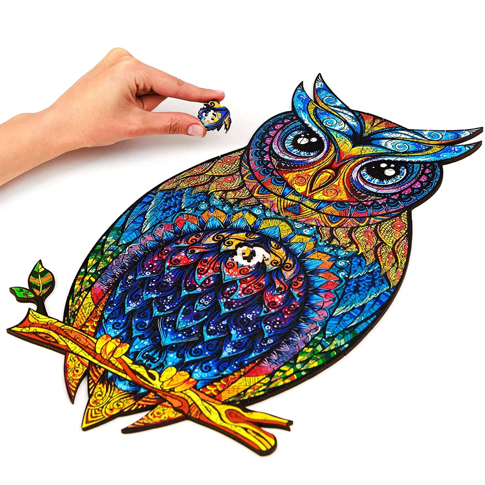 Owl Wooden Jigsaw puzzle for Adults and Kids DIY Crafts Unique Animal Shaped Puzzle Jigsaw Puzzl Mysterious Lion Hell Difficulty
Owl Wooden Jigsaw puzzle for Adults and Kids DIY Crafts Unique Animal Shaped Puzzle Jigsaw Puzzl Mysterious Lion Hell Difficulty