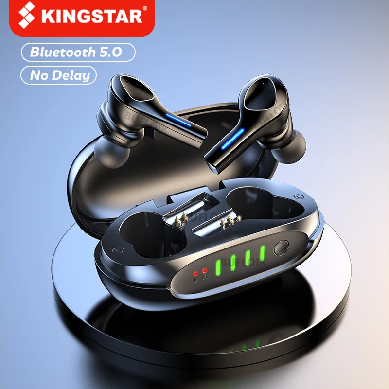 KINGSTAR TWS 5.0 Earphones Waterproof Wireless Headphones HiFi Stereo Sports Earbuds Bluetooth-Compatible Headsets
KINGSTAR TWS 5.0 Earphones Waterproof Wireless Headphones HiFi Stereo Sports Earbuds Bluetooth-Compatible Headsets