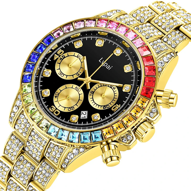 Часы наручные Lvpai женские кварцевые в стиле хип-хоп брендовые модные с большим