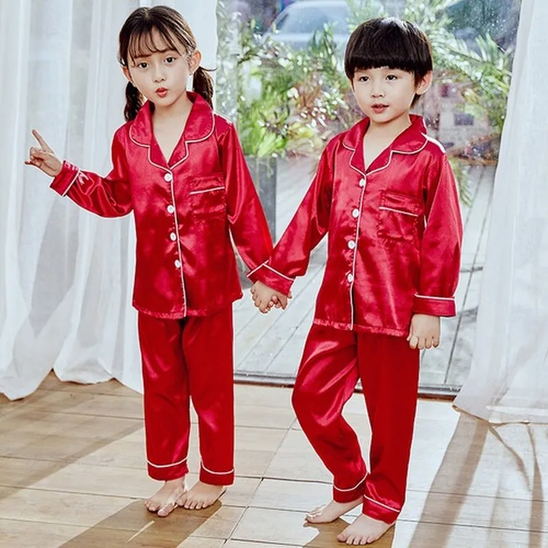 Spring Autumn 2020 Children Pajamas Set Long Sleeve Silk Kids Sleepwear Suit Baby Pijamas Girls Soild Pyjamas Set Boys Pajamas
Spring Autumn 2020 Children Pajamas Set Long Sleeve Silk Kids Sleepwear Suit Baby Pijamas Girls Soild Pyjamas Set Boys Pajamas
